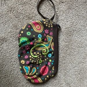 Monogrammed “C” wristlet